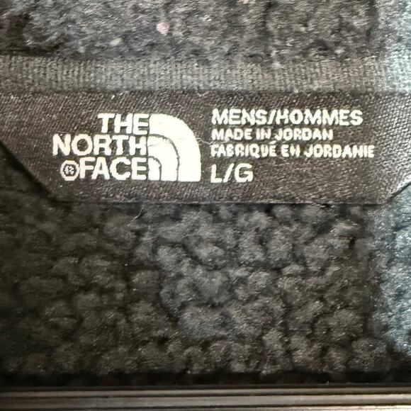 North Face Large Gray Fleece Full Zip‎ Jacket Pockets Warm Hiking Fall Winter - Picture 5 of 12